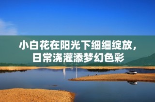 小白花在阳光下细细绽放，日常浇灌添梦幻色彩