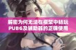 解密为何无法在框架中畅玩PUBG及辅助器的正确使用方法