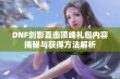 DNF剑影直击顶峰礼包内容揭秘与获得方法解析