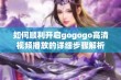 如何顺利开启gogogo高清视频播放的详细步骤解析