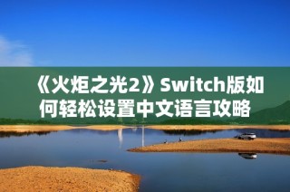 《火炬之光2》Switch版如何轻松设置中文语言攻略