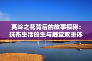 高岭之花背后的故事探秘：抹布生活的生与触觉双重体验