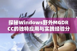 探秘Windows野外MGDRCC的独特应用与实践经验分享