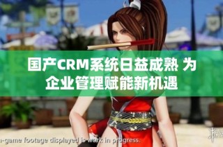 国产CRM系统日益成熟 为企业管理赋能新机遇