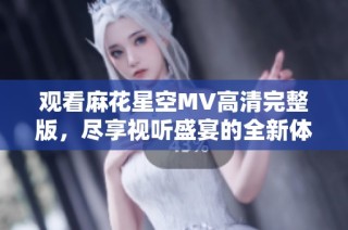 观看麻花星空MV高清完整版，尽享视听盛宴的全新体验