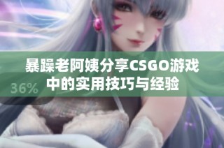 暴躁老阿姨分享CSGO游戏中的实用技巧与经验