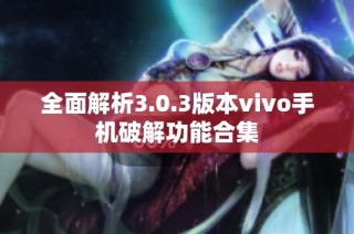 全面解析3.0.3版本vivo手机破解功能合集