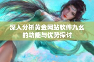 深入分析黄金网站软件九幺的功能与优势探讨