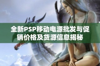 全新PSP移动电源批发与促销价格及货源信息揭秘