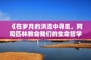 《在岁月的洪流中寻觅，阿司匹林教会我们的生命哲学》