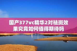 国产377vc精华2对祛斑效果究竟如何值得期待吗