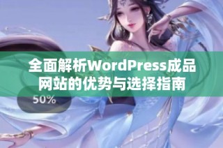 全面解析WordPress成品网站的优势与选择指南