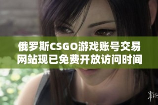 俄罗斯CSGO游戏账号交易网站现已免费开放访问时间有限