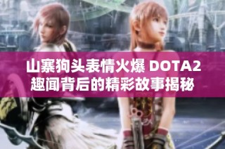 山寨狗头表情火爆 DOTA2趣闻背后的精彩故事揭秘