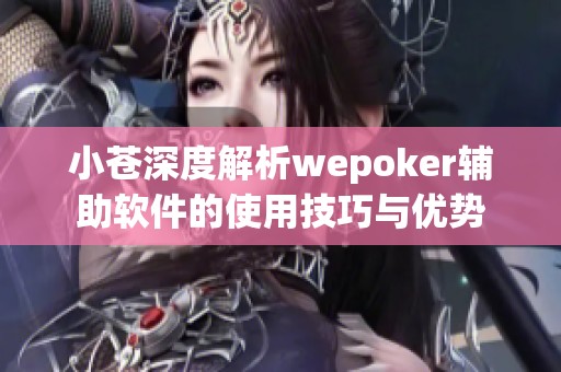 小苍深度解析wepoker辅助软件的使用技巧与优势