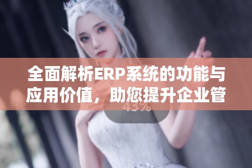 全面解析ERP系统的功能与应用价值，助您提升企业管理效率