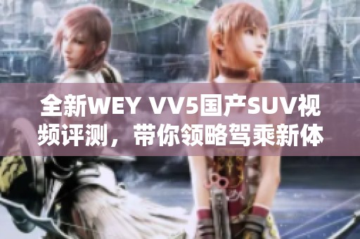 全新WEY VV5国产SUV视频评测，带你领略驾乘新体验