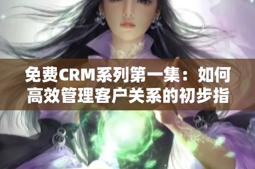 免费CRM系列第一集：如何高效管理客户关系的初步指南