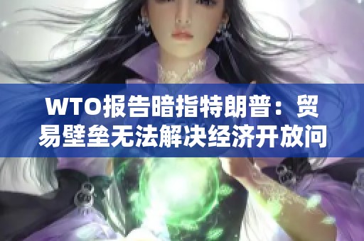 WTO报告暗指特朗普：贸易壁垒无法解决经济开放问题