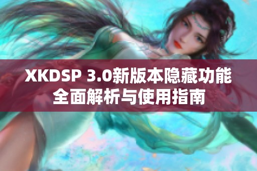 XKDSP 3.0新版本隐藏功能全面解析与使用指南