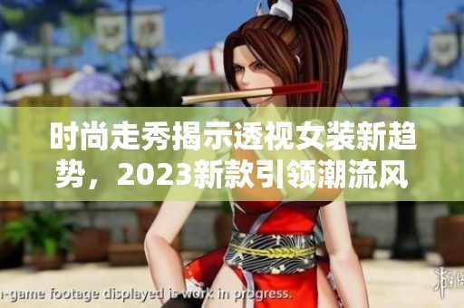 时尚走秀揭示透视女装新趋势，2023新款引领潮流风向标