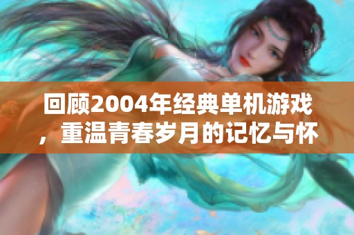 回顾2004年经典单机游戏，重温青春岁月的记忆与怀旧