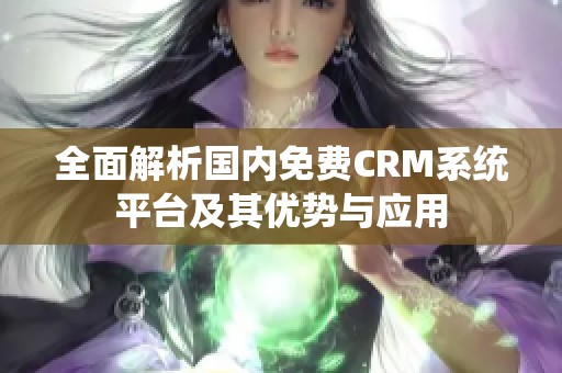 全面解析国内免费CRM系统平台及其优势与应用