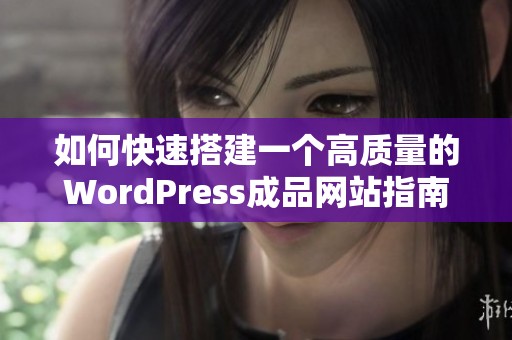 如何快速搭建一个高质量的WordPress成品网站指南