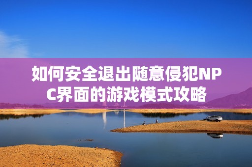 如何安全退出随意侵犯NPC界面的游戏模式攻略