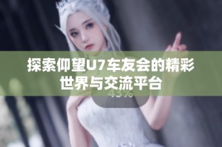 探索仰望U7车友会的精彩世界与交流平台