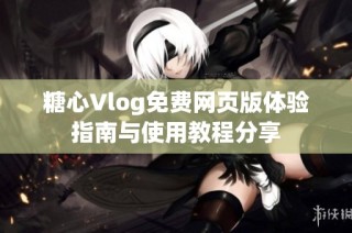 糖心Vlog免费网页版体验指南与使用教程分享