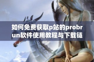 如何免费获取p站的probrun软件使用教程与下载链接