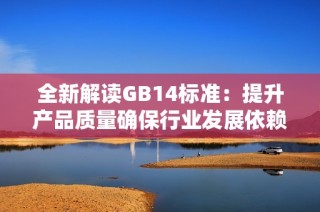 全新解读GB14标准：提升产品质量确保行业发展依赖的关键因素