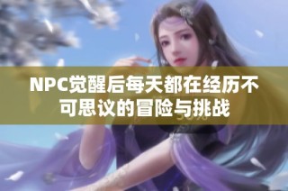 NPC觉醒后每天都在经历不可思议的冒险与挑战