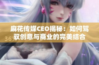 麻花传媒CEO揭秘：如何驾驭创意与商业的完美结合