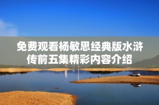 免费观看杨敏思经典版水浒传前五集精彩内容介绍