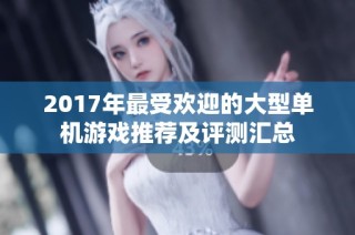 2017年最受欢迎的大型单机游戏推荐及评测汇总