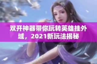 双开神器带你玩转英雄挂外域，2021新玩法揭秘