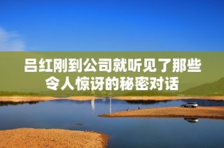 吕红刚到公司就听见了那些令人惊讶的秘密对话