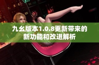 九幺版本1.0.8更新带来的新功能和改进解析