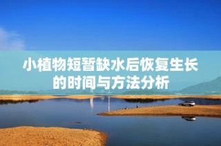 小植物短暂缺水后恢复生长的时间与方法分析