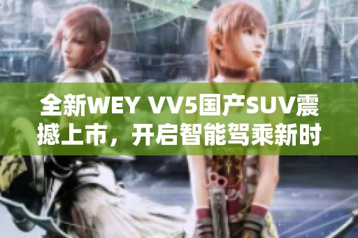 全新WEY VV5国产SUV震撼上市，开启智能驾乘新时代