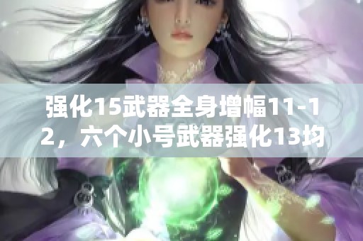 强化15武器全身增幅11-12，六个小号武器强化13均追忆天秘籍解析