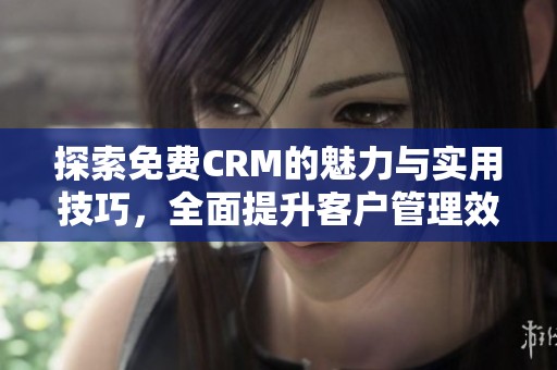 探索免费CRM的魅力与实用技巧，全面提升客户管理效率