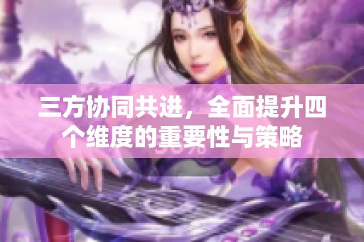 三方协同共进，全面提升四个维度的重要性与策略